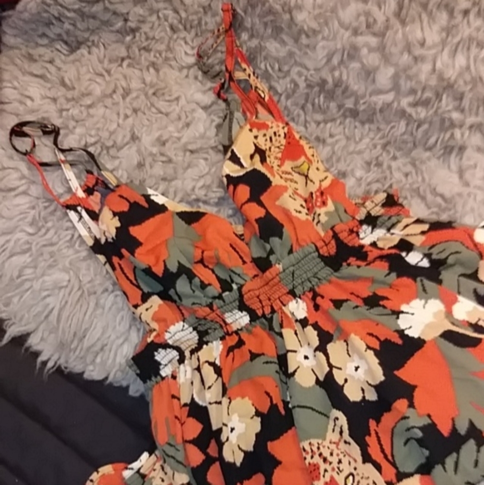 Cute Joice Flowy Print Summer Dress